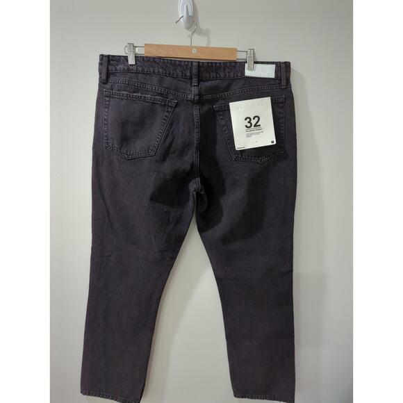 Re/Done Black 70s Low Rise Straight Leg Jeans NWT - Picture 7 of 7